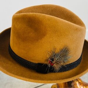 Vintage Stetson Fedora Hat Size 7 1/8